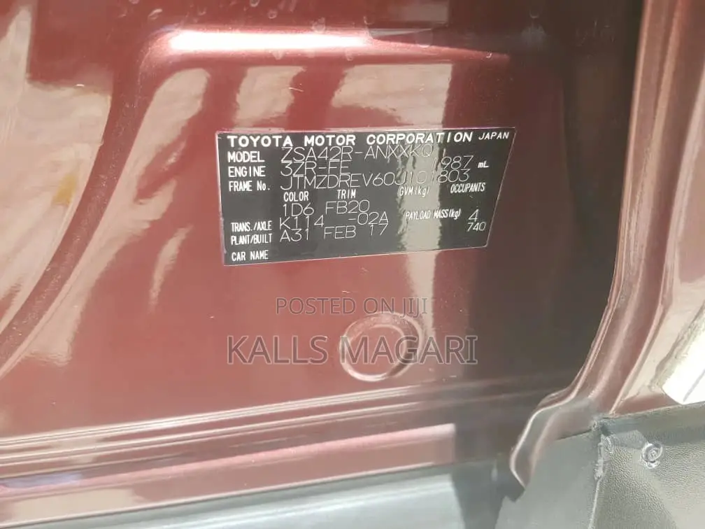 Toyota Harrier 2017 Red