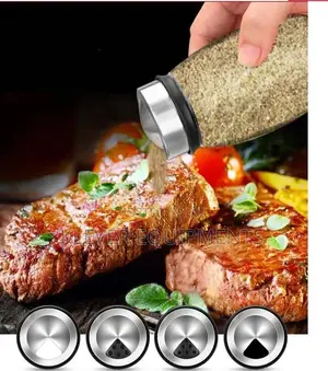 Rotating Stainless Steel Spices Jar Set