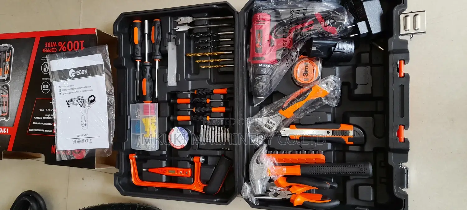 Toolbox Set + Drill Yakuchaji Volt 12