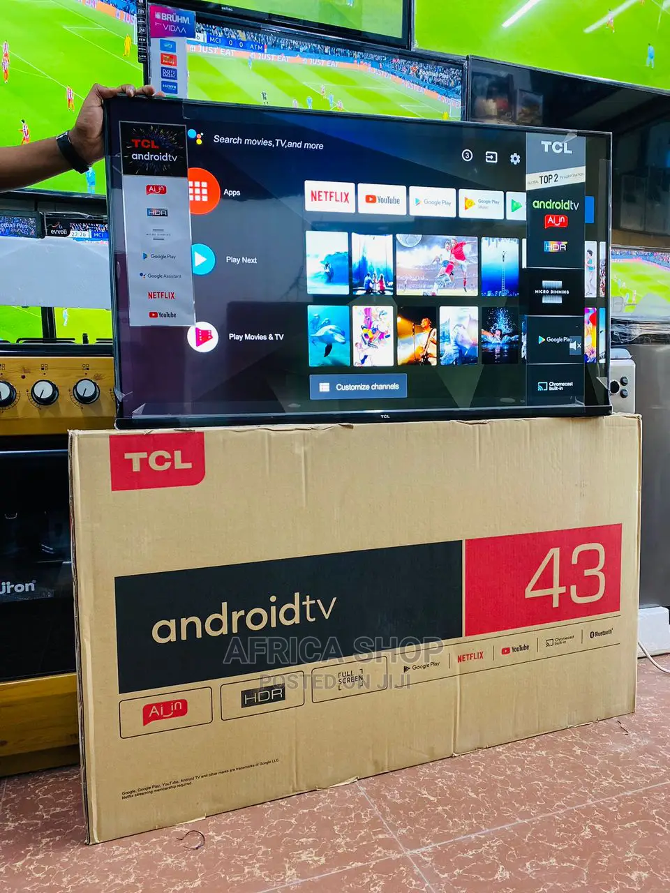 Tcl Smart Android Tv 4k 43"Inch Latest