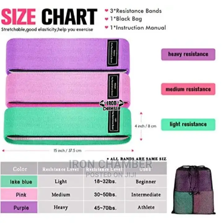 Genuine Fabric Resistance Bands.