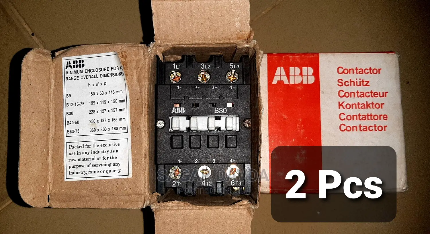 Contactor (ABB) - 2 PCS (Made in India)