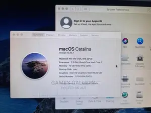 New Laptop Apple MacBook Pro 2012 16GB Intel Core I7 SSD 256GB