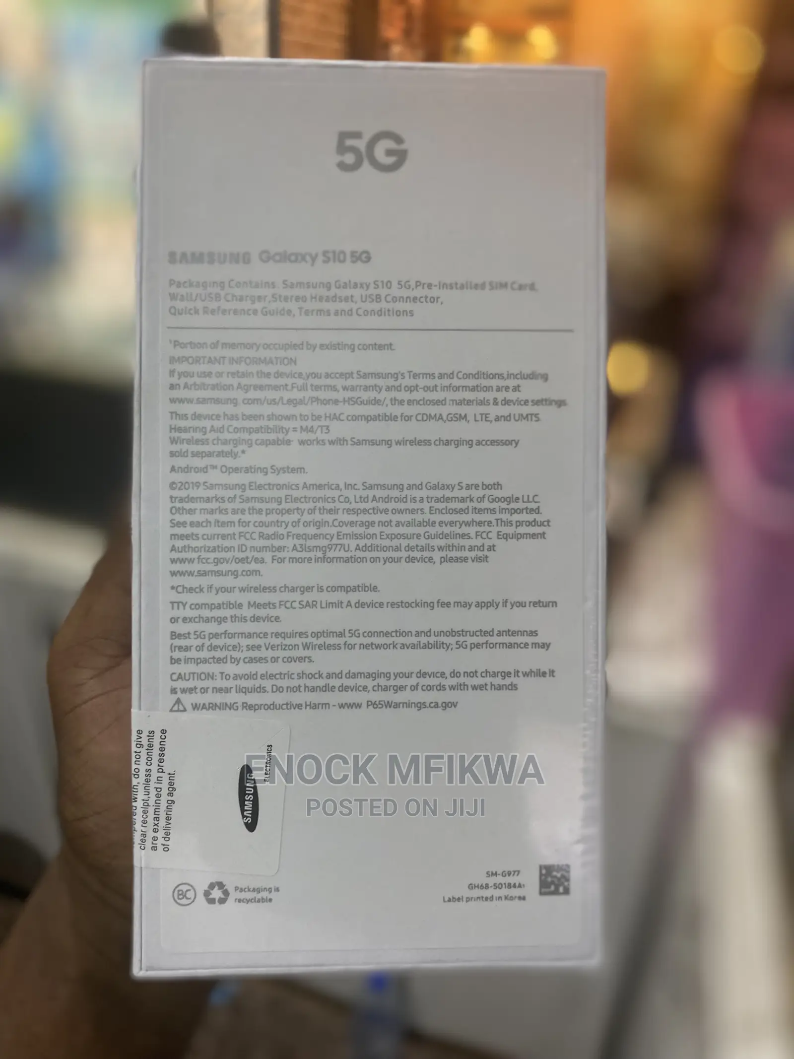 New Samsung Galaxy S10 5G 256 GB Blue