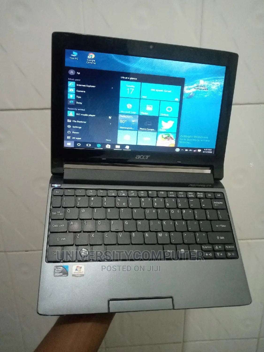 Laptop Acer Aspire 1 2GB Intel Atom HDD 256GB
