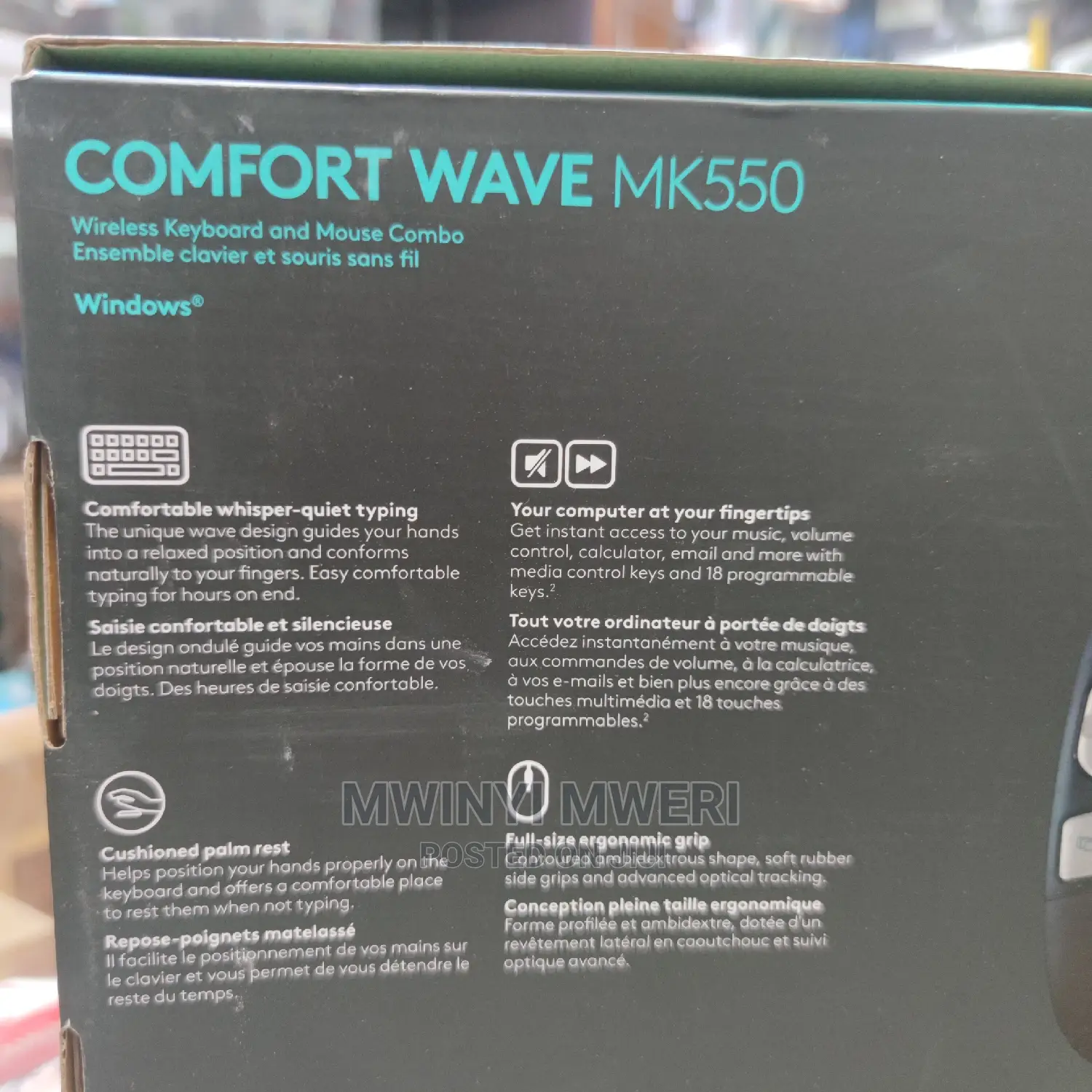 Logitech MK550 Wireless Wave Keyboard and Mouse Combo