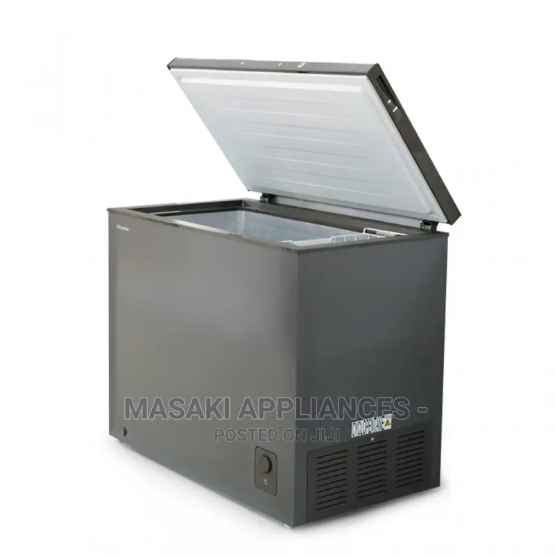 New Mpya Hisense Chest Freezer H245cfs Grey 200 Liter Silver