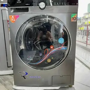 Evvoli Silver Automatic 8kg Washing Machine (Inverter)
