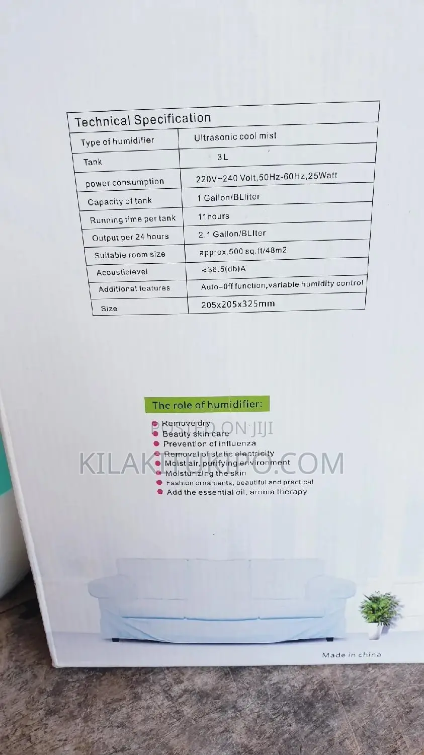 Humidifier Ultrasonic Cool Mist