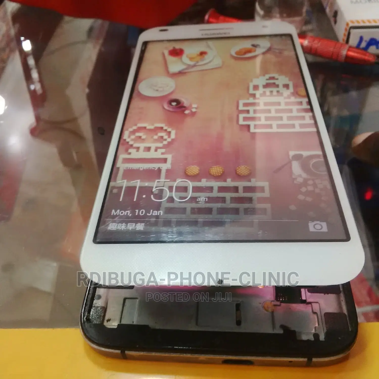 Huawei G7 Ikibadilishwa Screen Touch Na Kuwekewa Lamination
