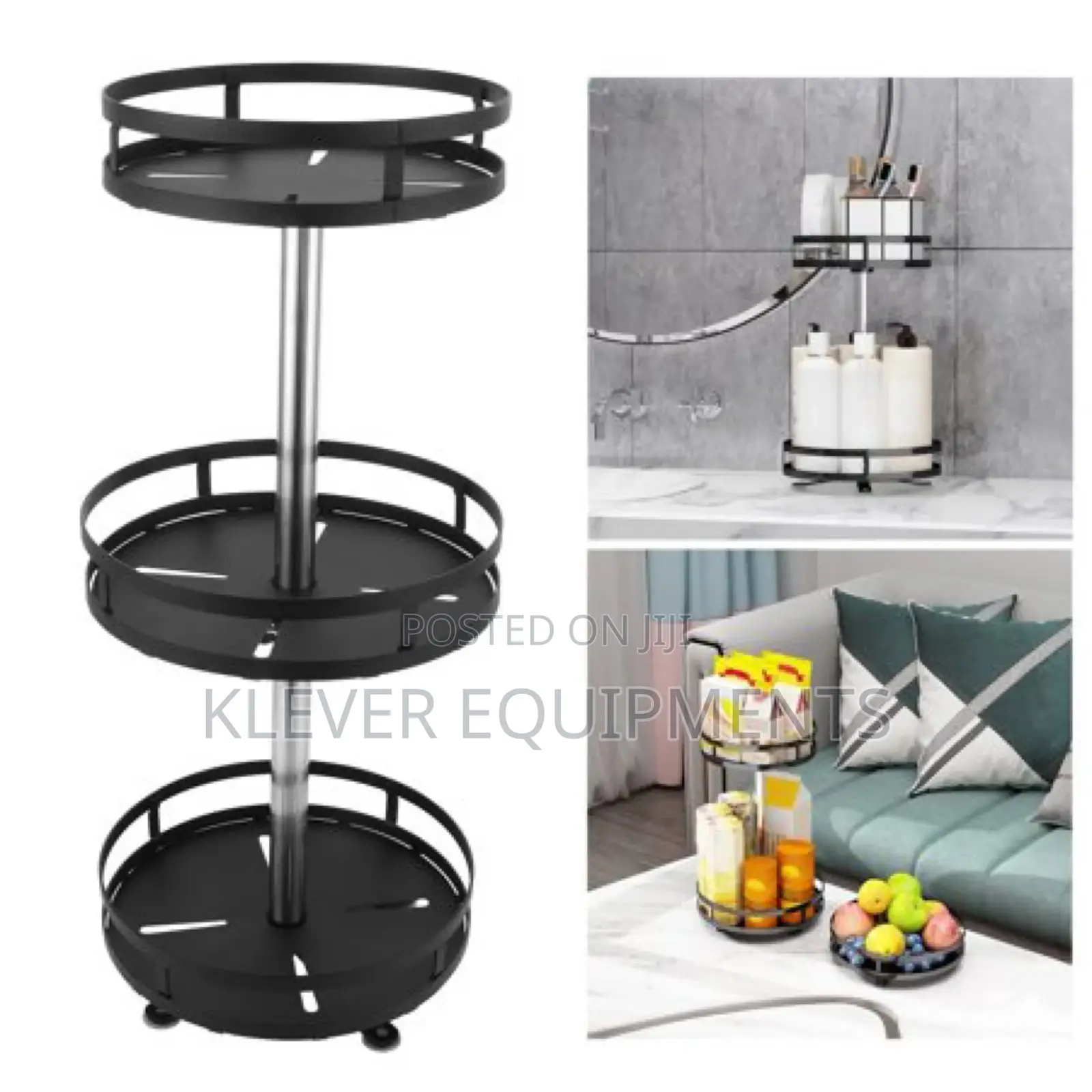 3 Layer 360° Rotating Storage Rack