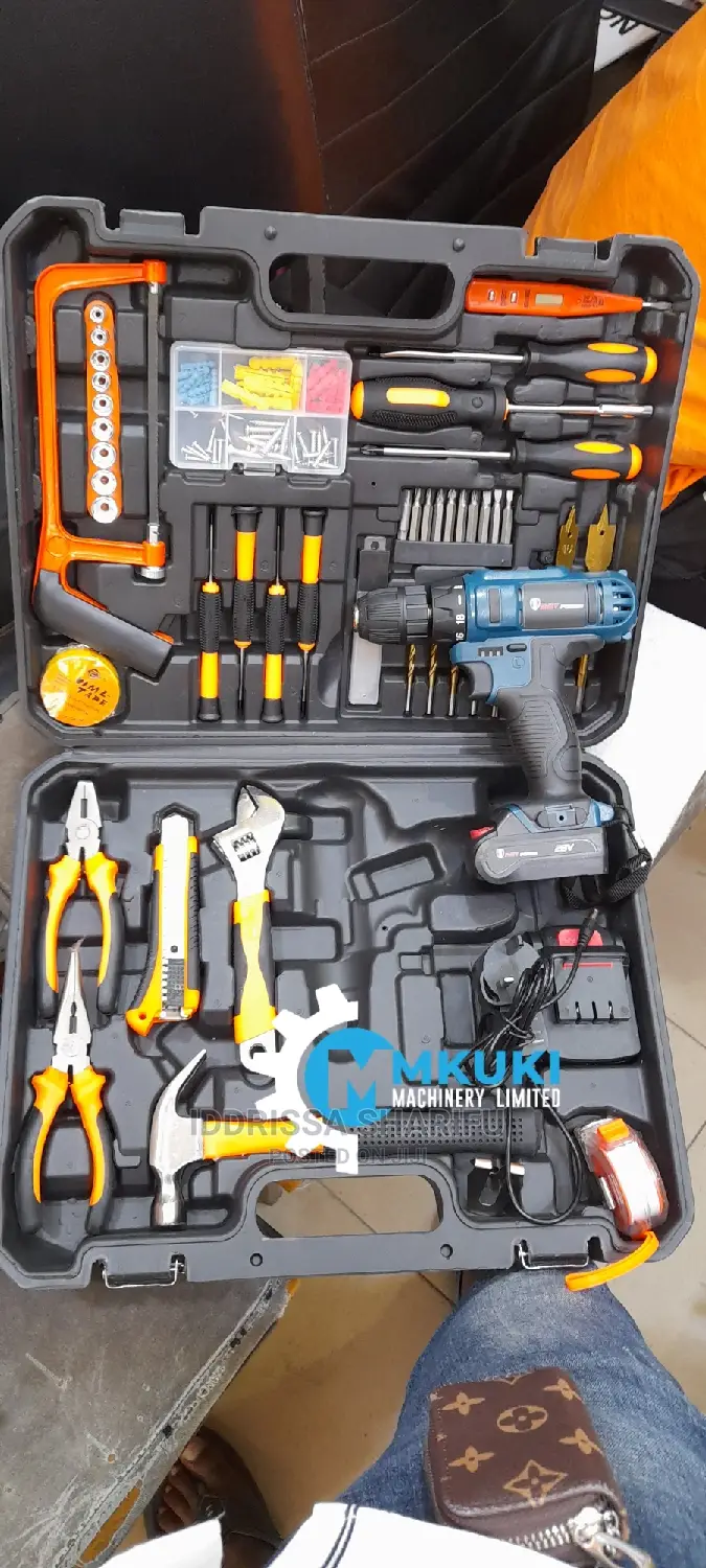 Toolbox Set 124 Tools + Drill Cordless Volt 28 in Ilala Electrical