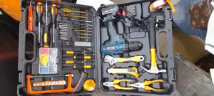 Toolbox Set 124 Tools + Drill Cordless Volt 28