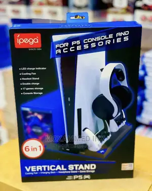 Cooling Stand for Ps5 With Dock for Charginf Controllers