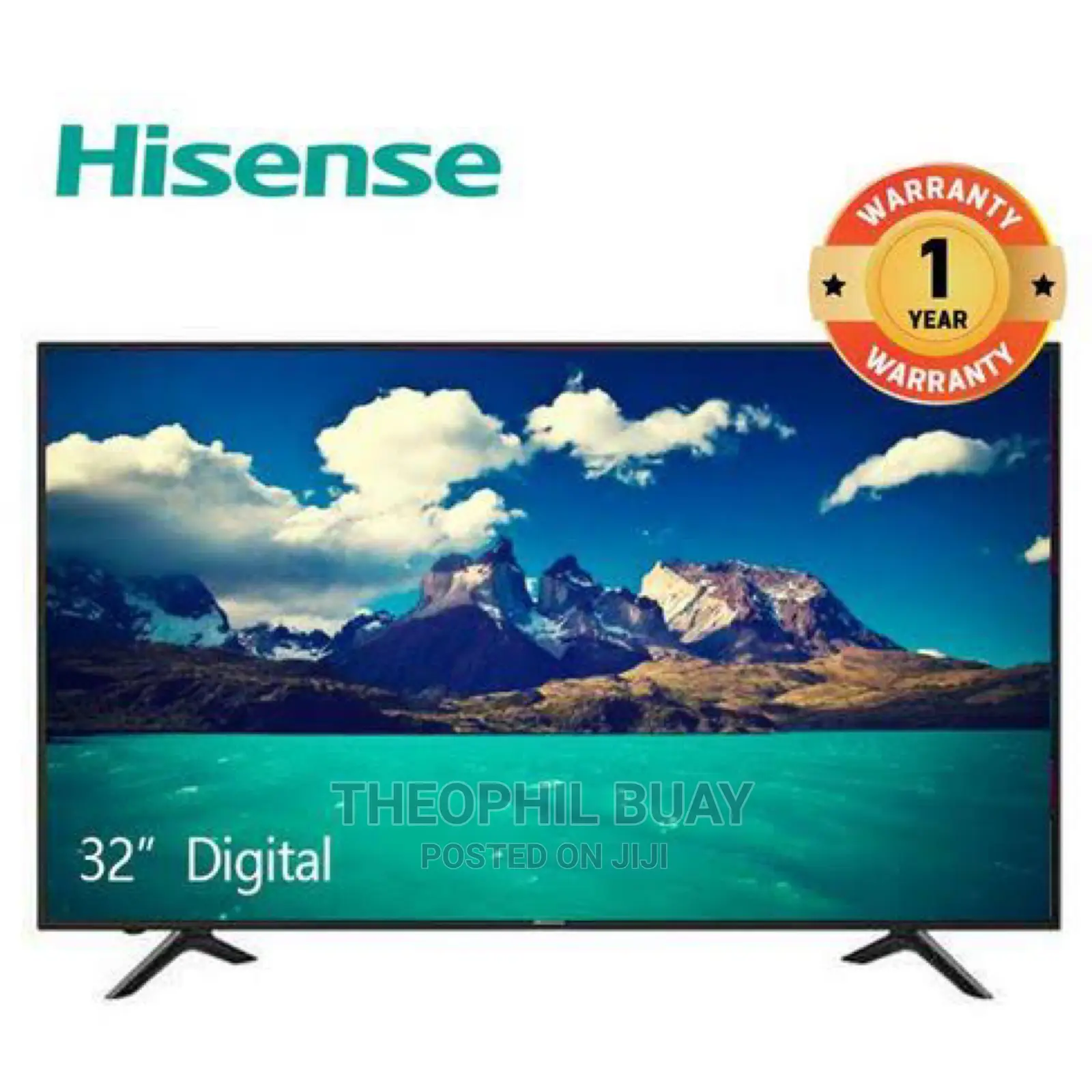 Hisense 32A5200FS,FRAMELESS 32′′Inch LED Digital TV