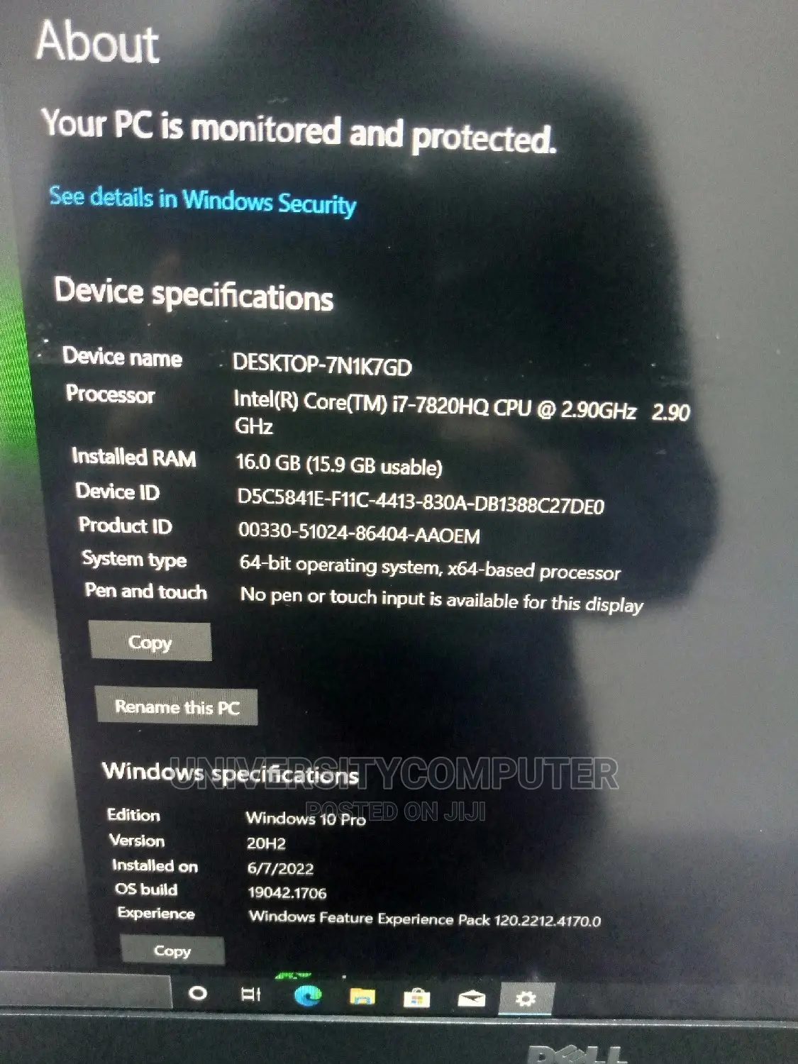 Laptop Dell Inspiron 15 16GB Intel Core I7 HDD 1T