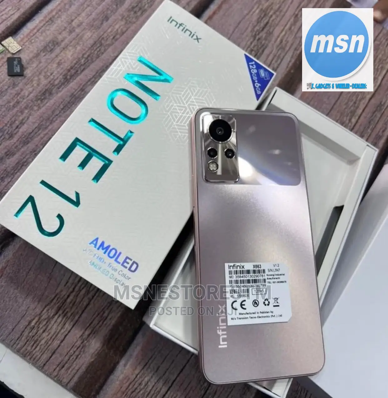 New Infinix Note 12 128 GB Silver
