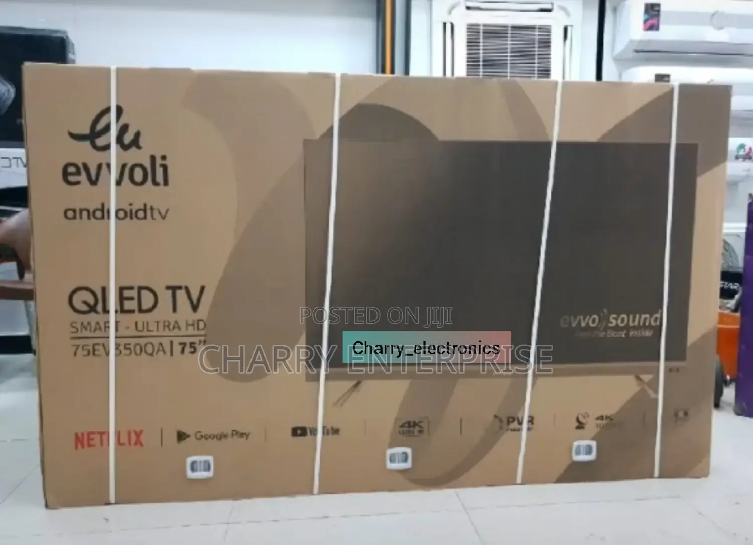 Evvoli QLED Smart UHD Android Tv 75 Inch