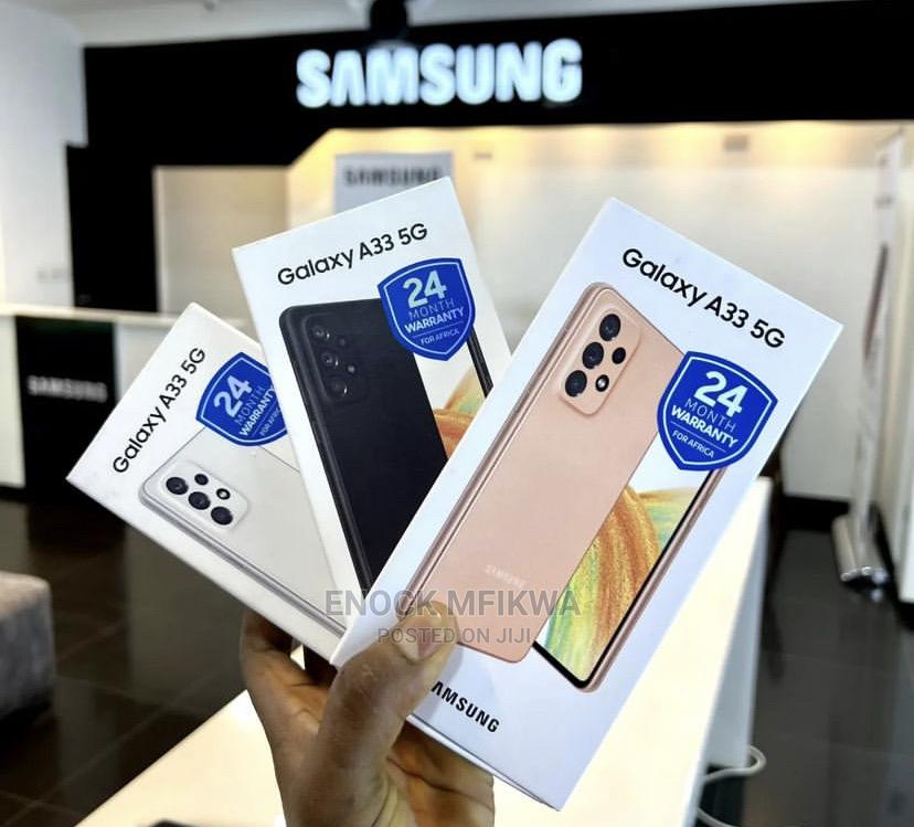 New Samsung Galaxy A33 5G 128 GB Blue in Ilala Mobile Phones, Mfikwa Mfikwa Jiji.co.tz