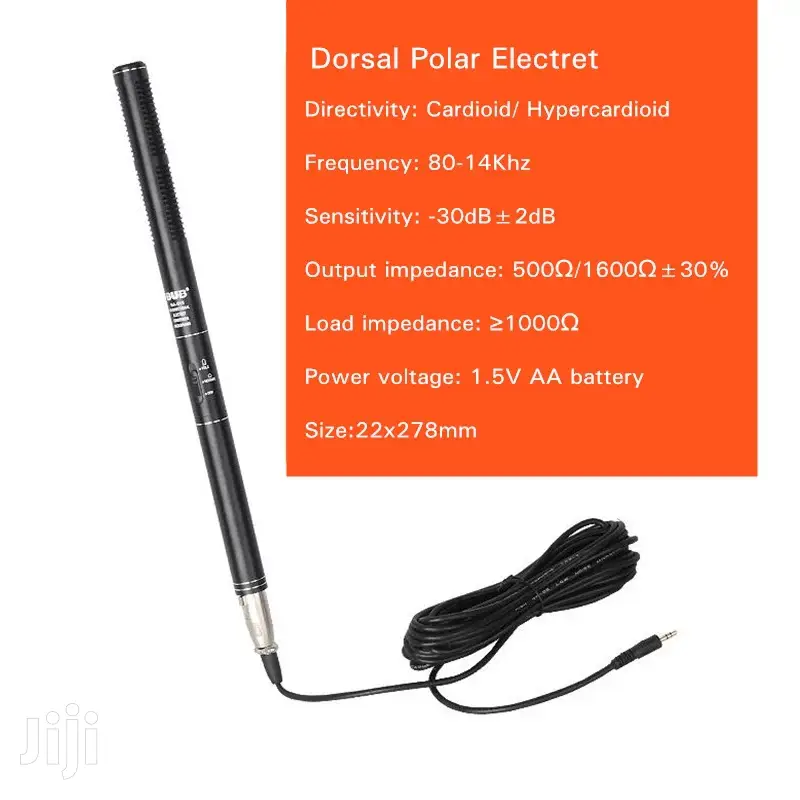 BUB MA-G18 7m Wired Video Camera Interview Microphone For DSLR Camera