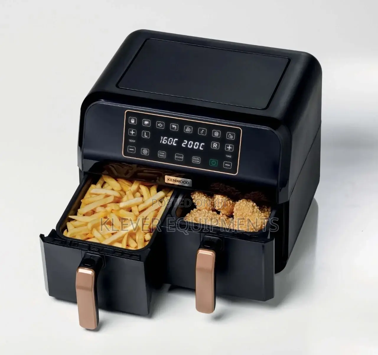 KENWOOD Dual Air Fryer Black