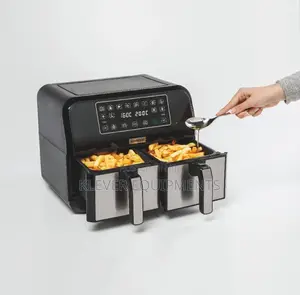 KENWOOD Dual Air Fryer Silver 2 in 1