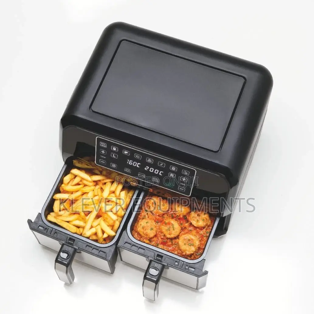 KENWOOD Dual Air Fryer Silver 2 in 1