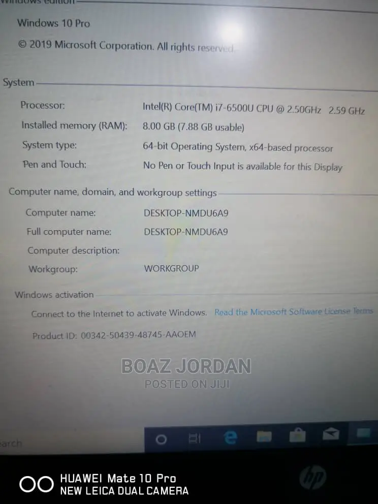 Laptop HP EliteBook 830 G5 4GB Intel Core I7 HDD 500GB
