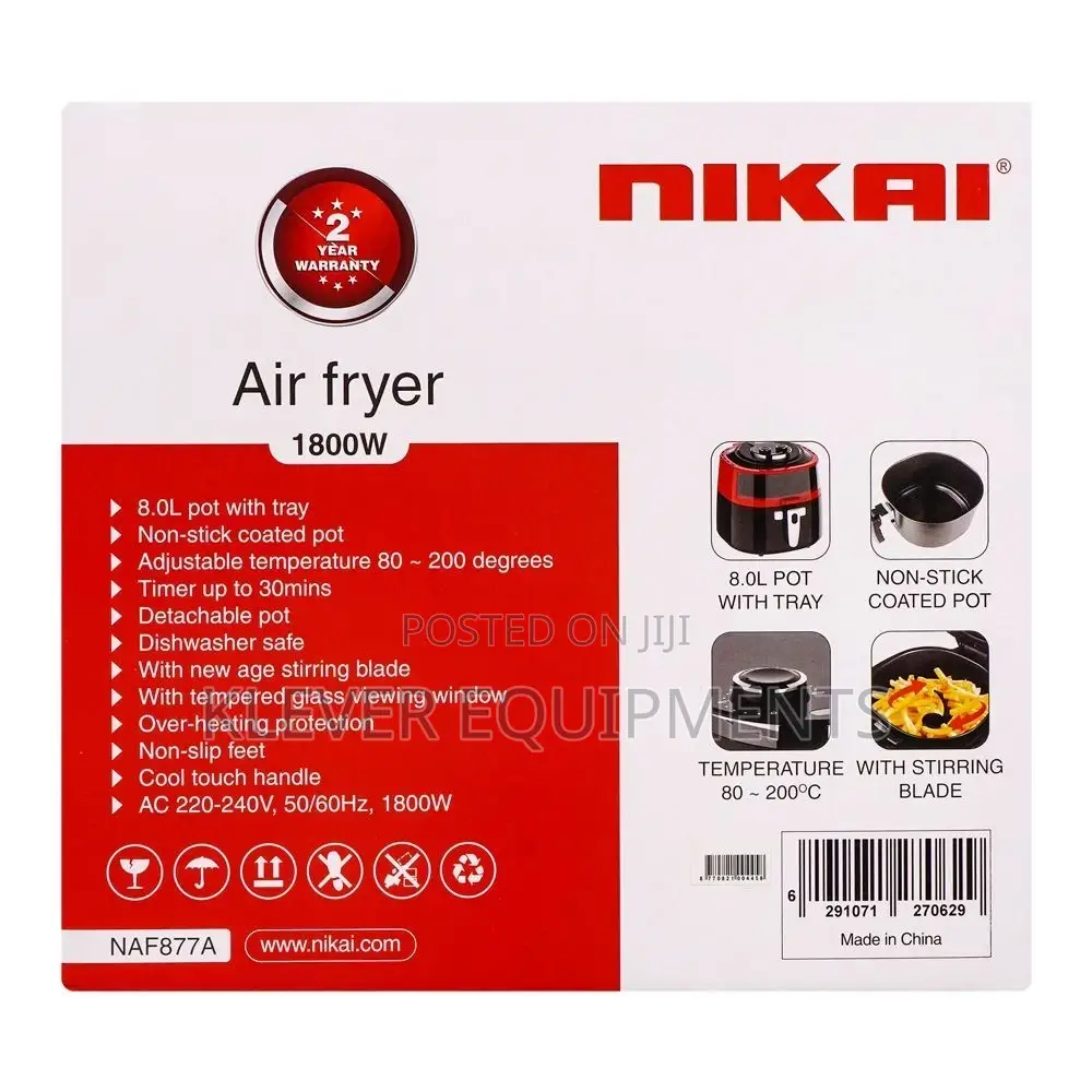 Nikai Air Fryer 8litres