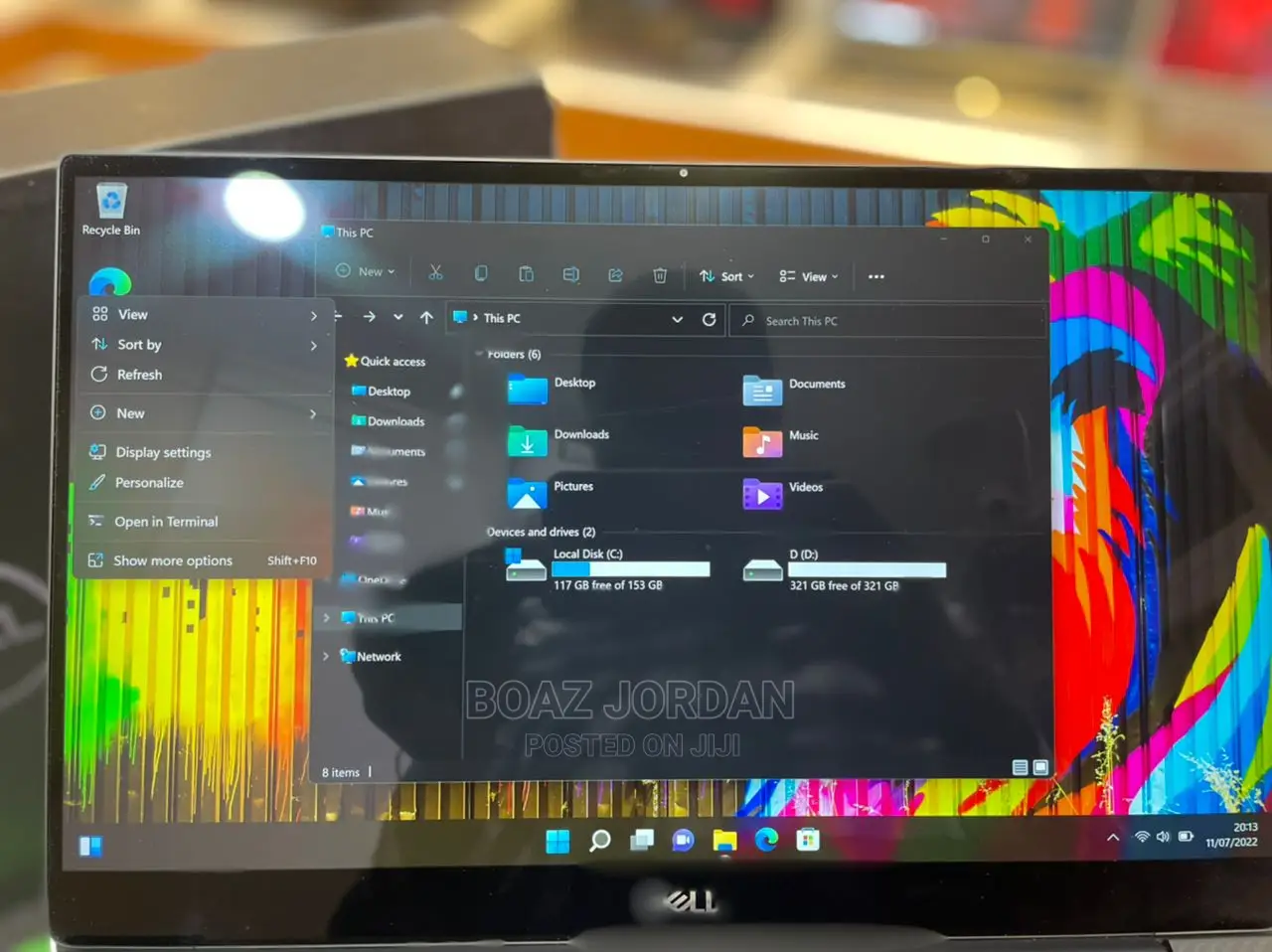 New Laptop Dell XPS 13 7390 16GB Intel Core I7 SSD 512GB