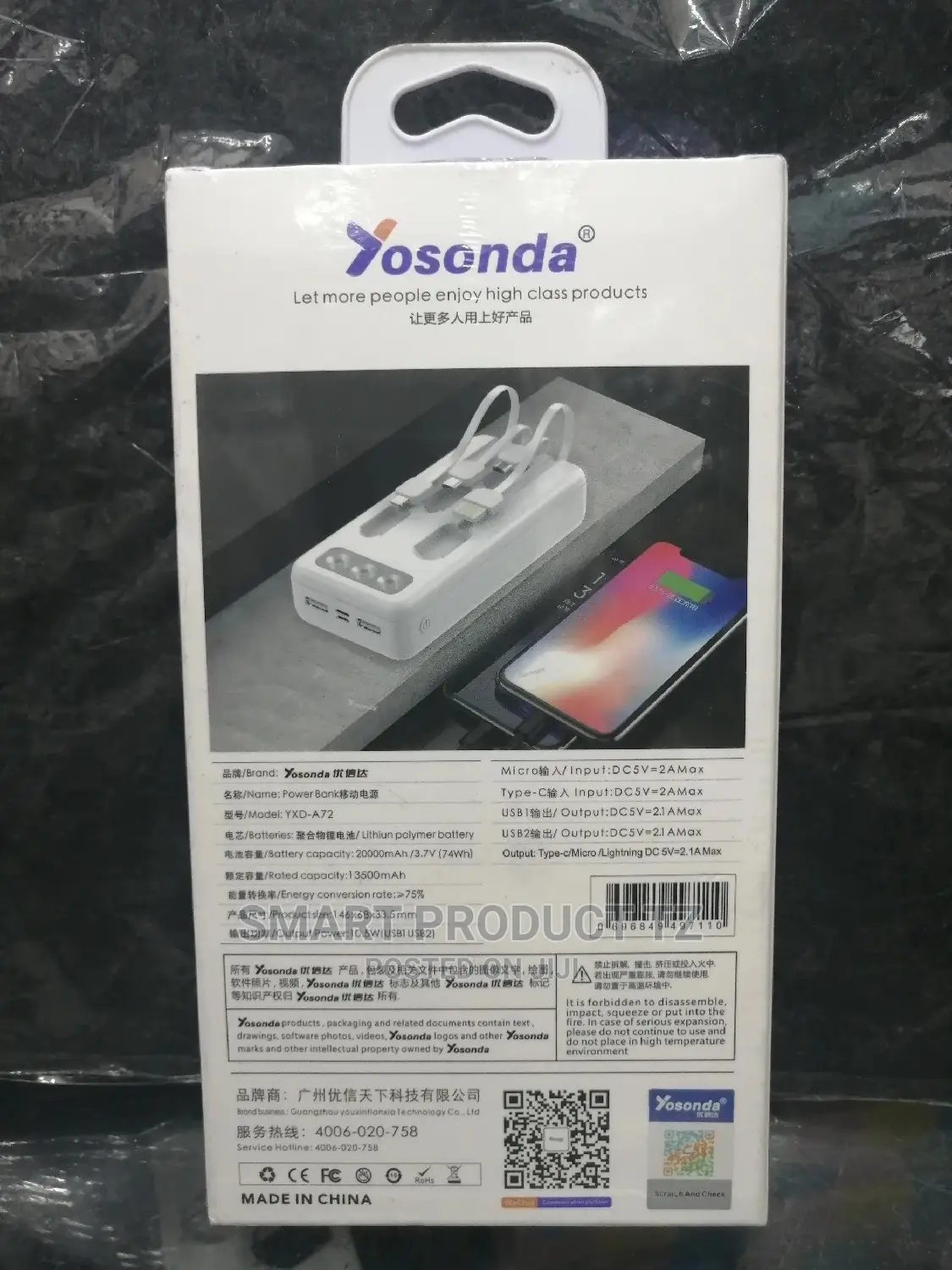 Yosonda 20000mah Original Powerbank