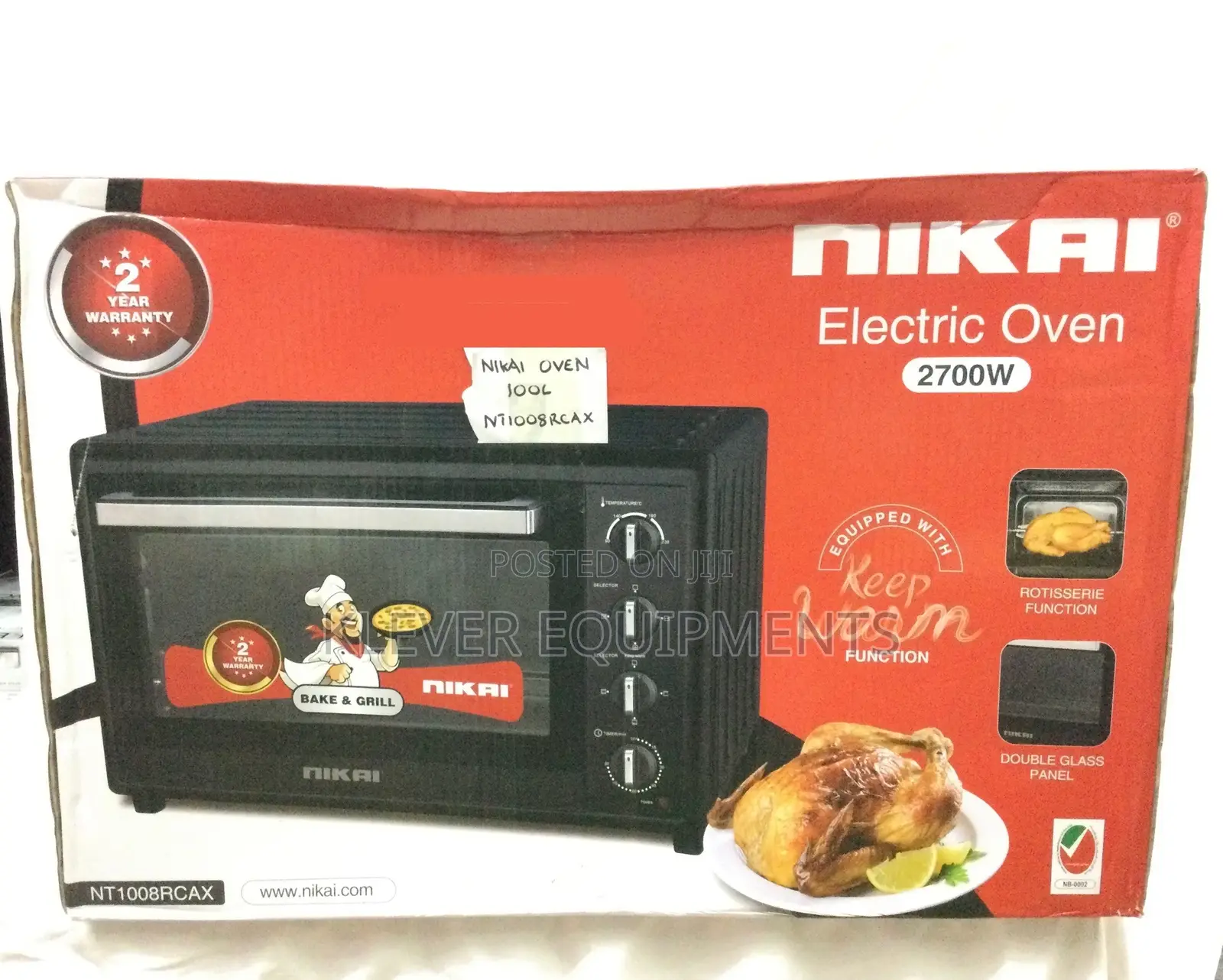 Nikai 100litres Oven