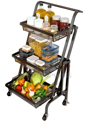 Folding Kitchen Trolley Cart