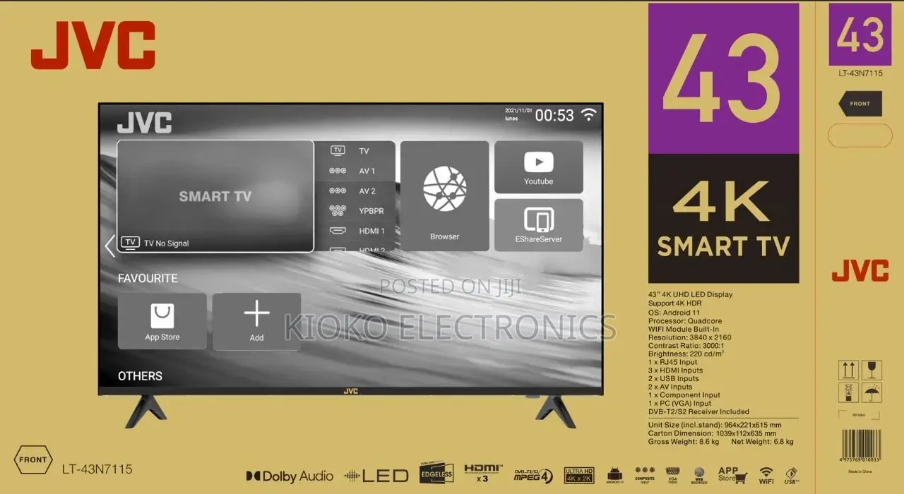 43 JVC Android TV