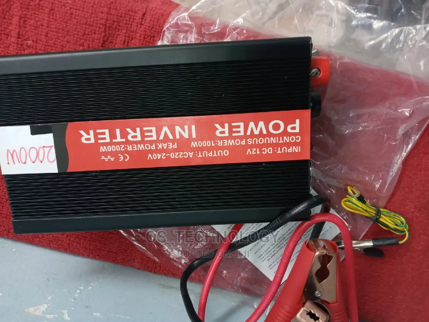 New Original Power Inverter 2000W,Dc12v to 240V.1 USB