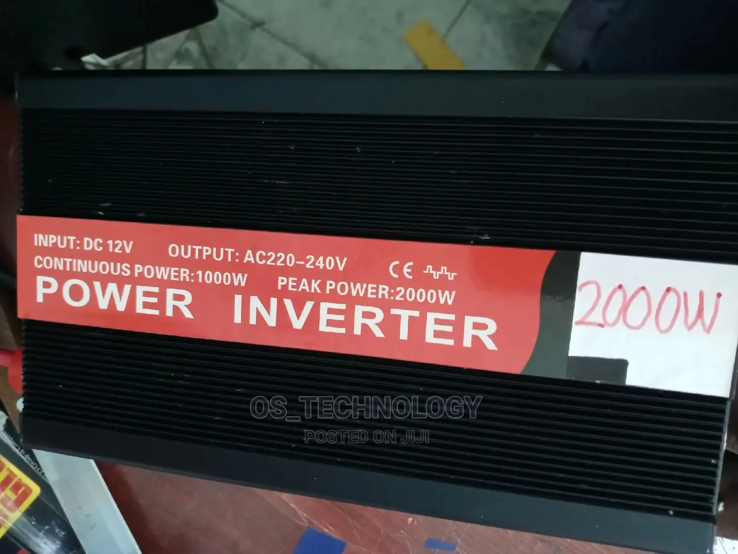 New Original Power Inverter 2000W,Dc12v to 240V.1 USB