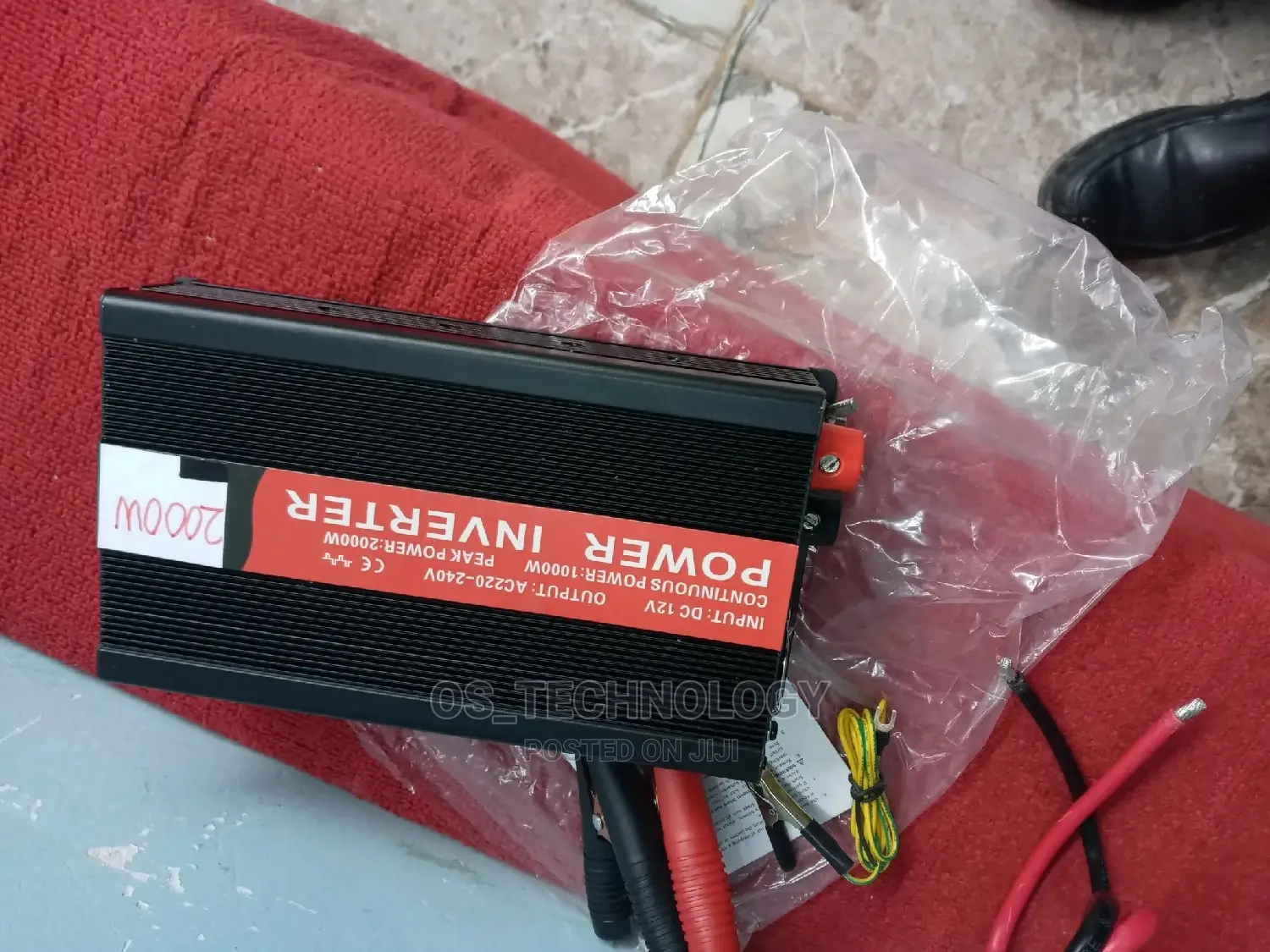 New Original Power Inverter 2000W,Dc12v to 240V.1 USB