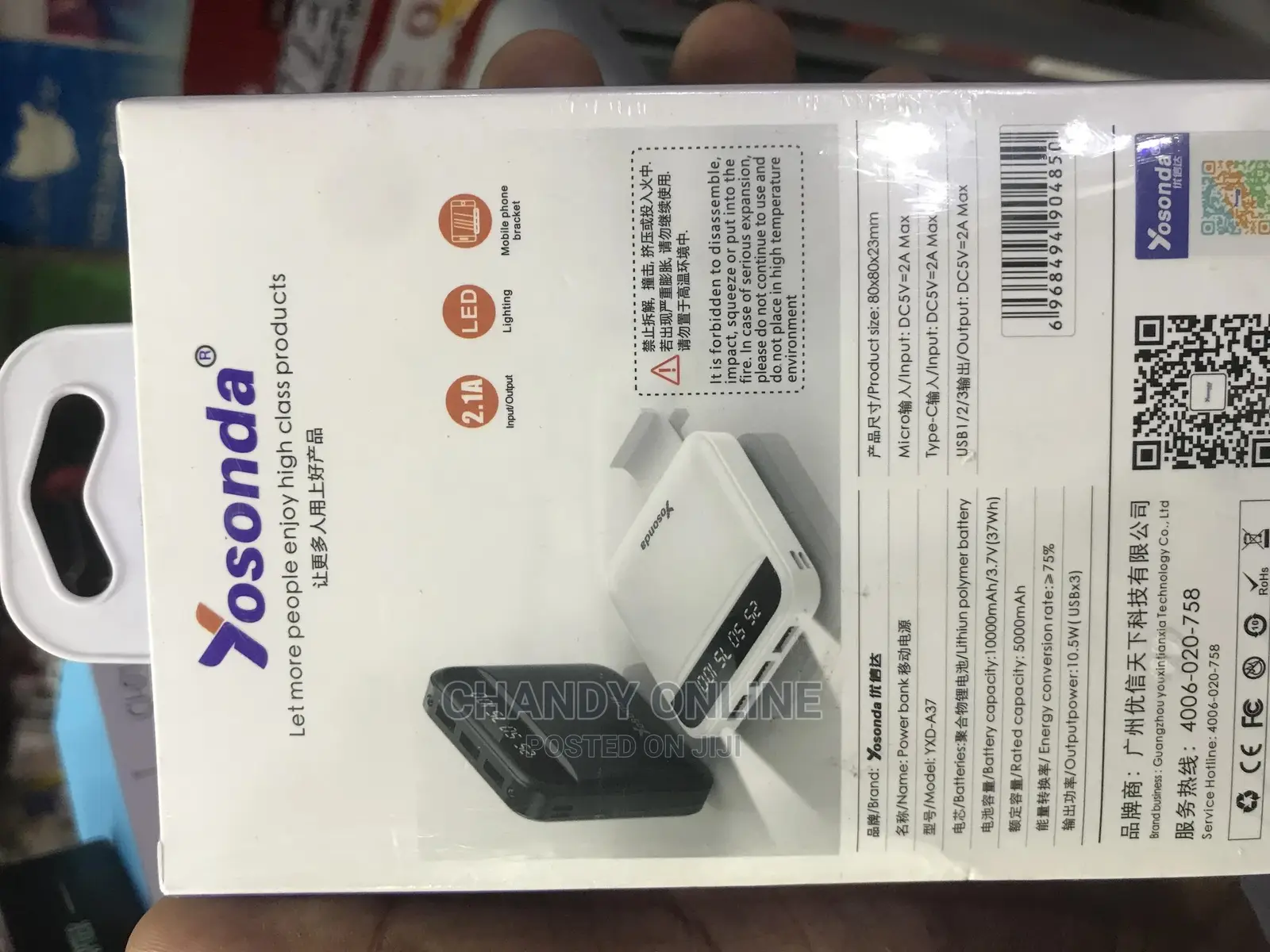 Yosonda Power Bank With 10000 Mah