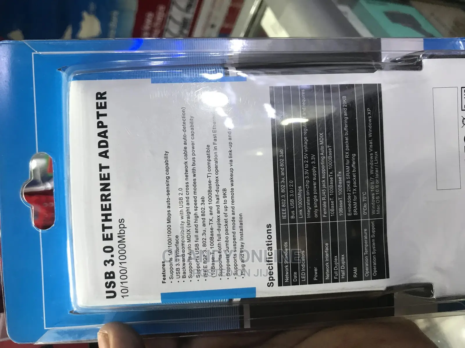 Plugable USB to Ethernet Adapter, USB 3.0 to Gigabit Etherne
