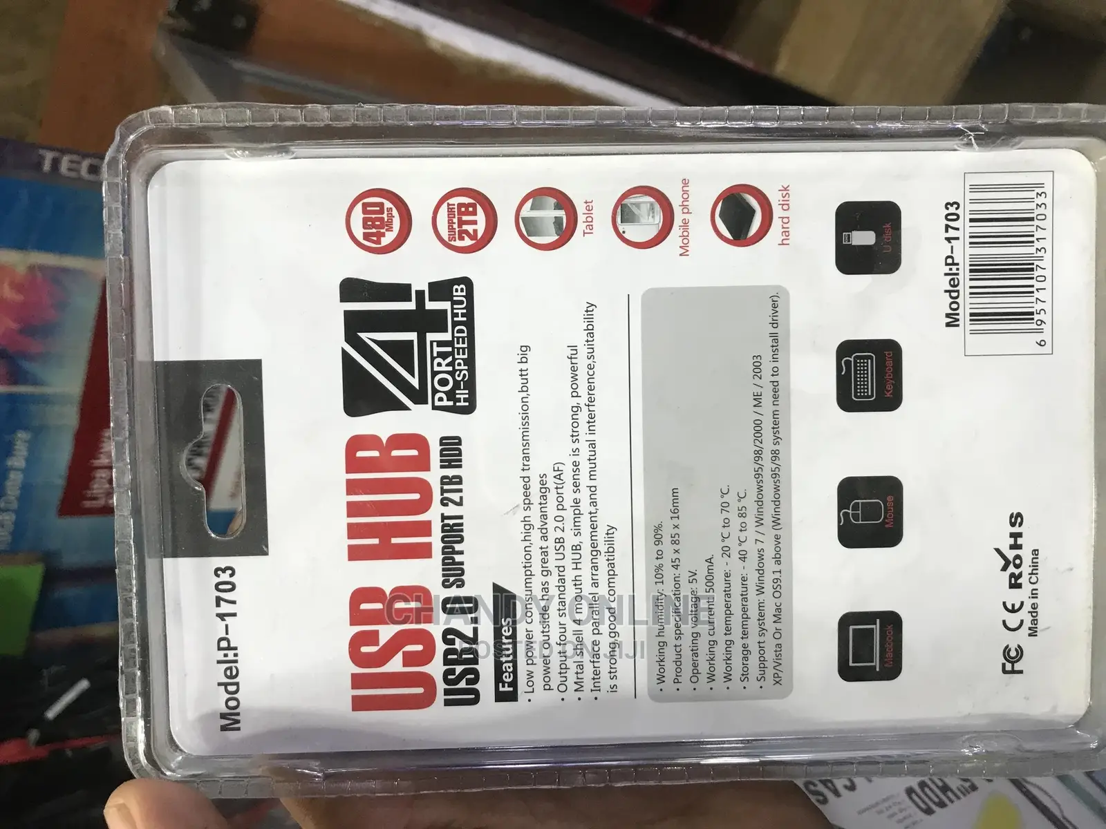 SABRENT 4-Port USB 2.0 Data Hub