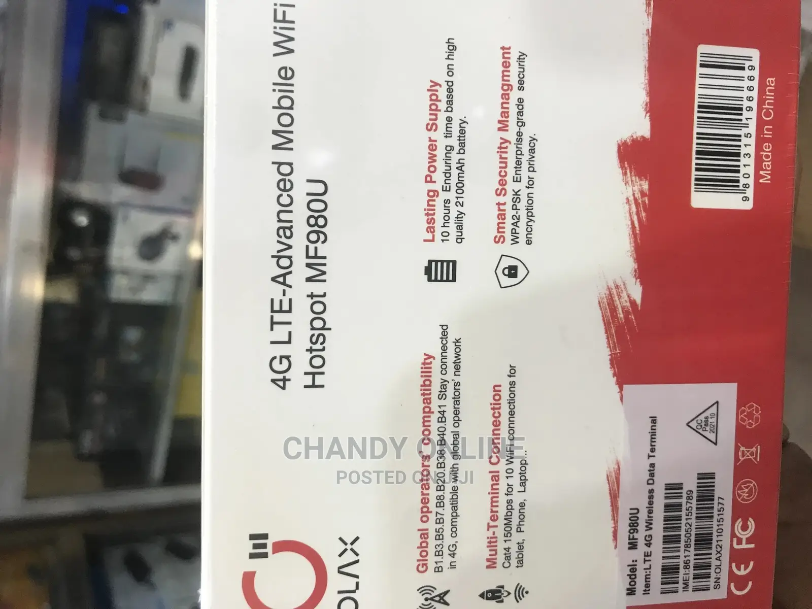 4G LTE-ADVANCED MOBILE Wi Fi Hotspot MF980U - Dar Es Salaam
