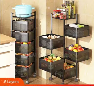 Moving Storage Stand With 5 Container