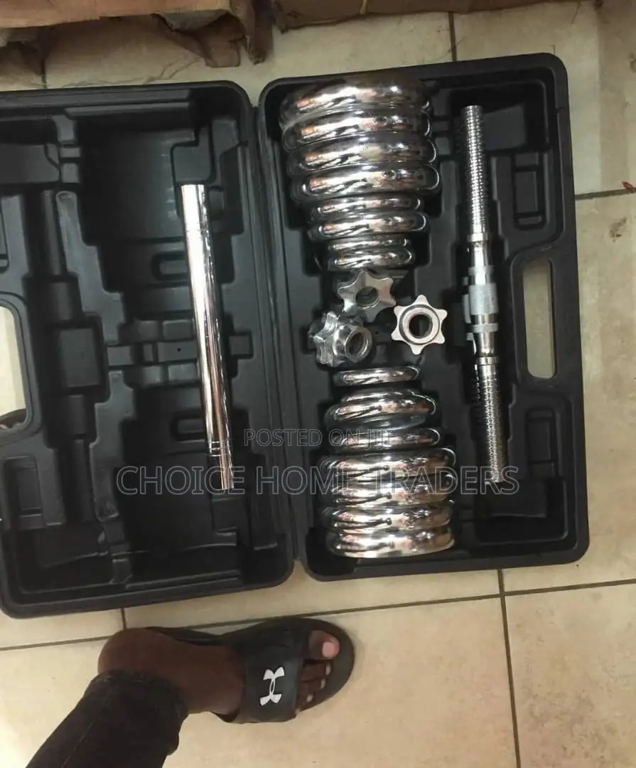 Chrome Dumbell Fulset Kg30
