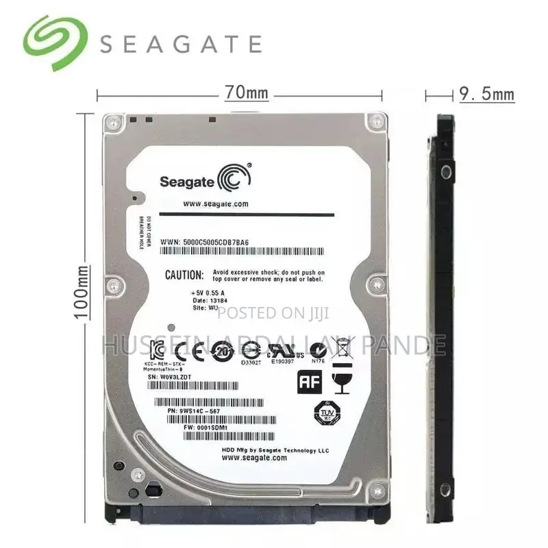 Seagate 500GB Harddisk for Laptop/Ps3/Ps4