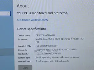 New Laptop HP Zbook Studio G7 16GB Intel Core I7 SSD 512GB