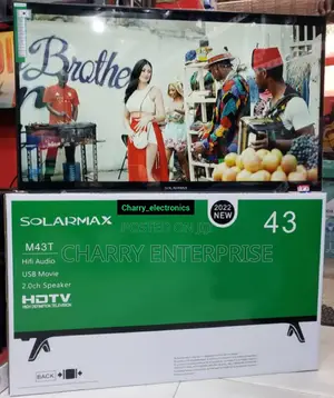 🪵Solar Max 43 Inch HD Tv NEW 2022