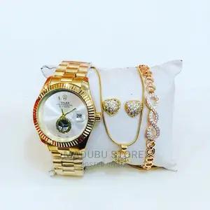 Set of Watch +Necklace+Earrings+Bracelet