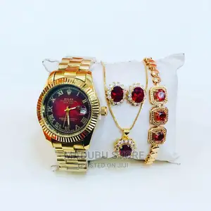 Set of Watch +Necklace+Earrings+Bracelet