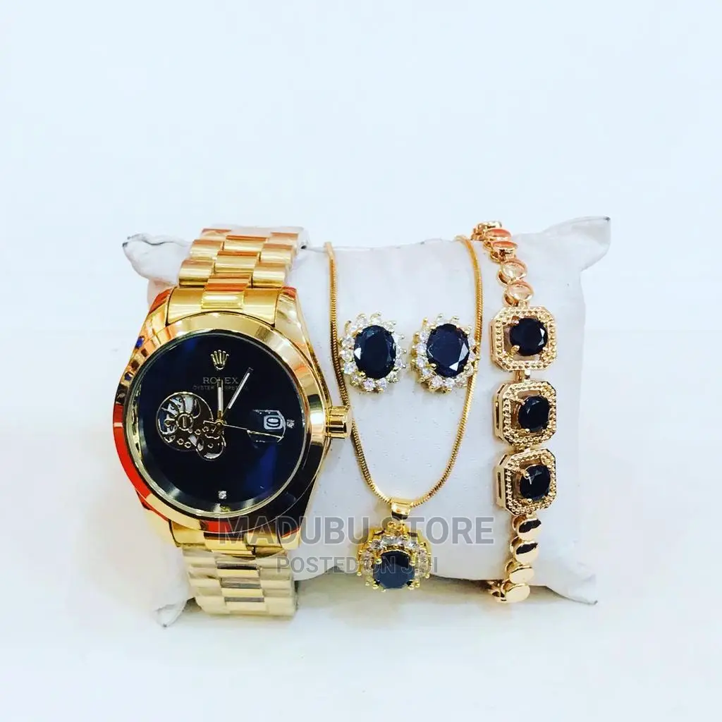 Set of Watch +Necklace+Earrings+Bracelet