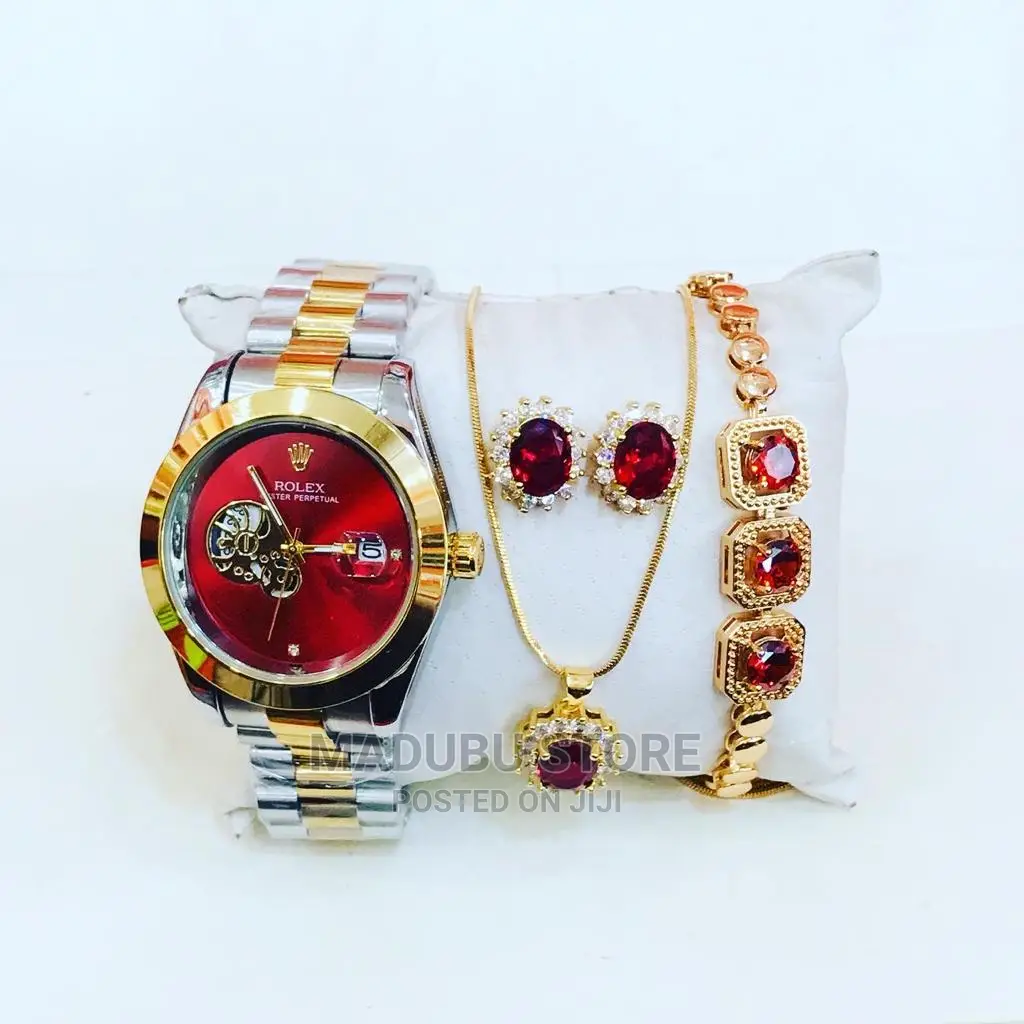 Set of Watch +Necklace+Earrings+Bracelet
